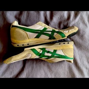 onitsuka tiger white & green
